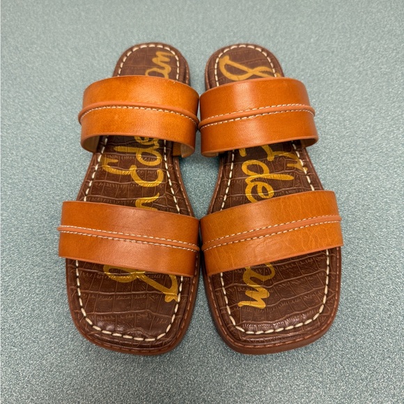 Sam Edelman “Haydee” Leather Flat Sandals Women’s 6 Brown - Picture 10 of 12